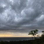 A nice view of Santa Teresa beach in a cloudy afternoon. A nice view of Santa Teresa beach